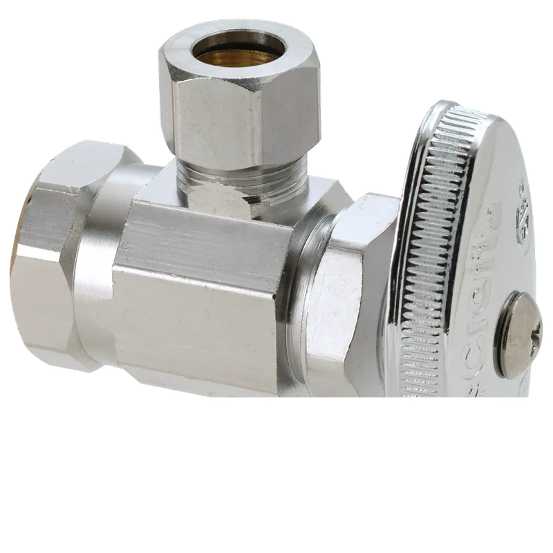 BrassCraft OR17XC1 1/2 in. FIP Inlet x 3/8 in. OD Comp Outlet Multi-Turn Angle Stop