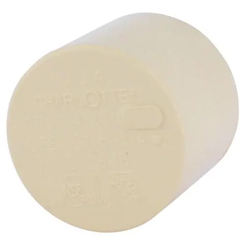 Charlotte CTS 02116 0800 Copper Tube Size Cap, Socket End, 3/4 Inch, CPVC