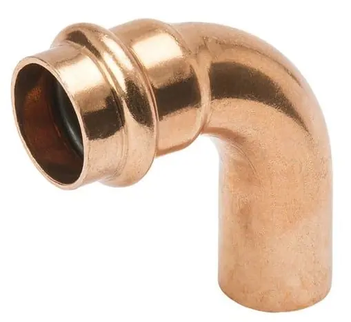 Mueller PF02359 Copper Elbow 90 Deg Long Radius P X FTG 2'' X 2''