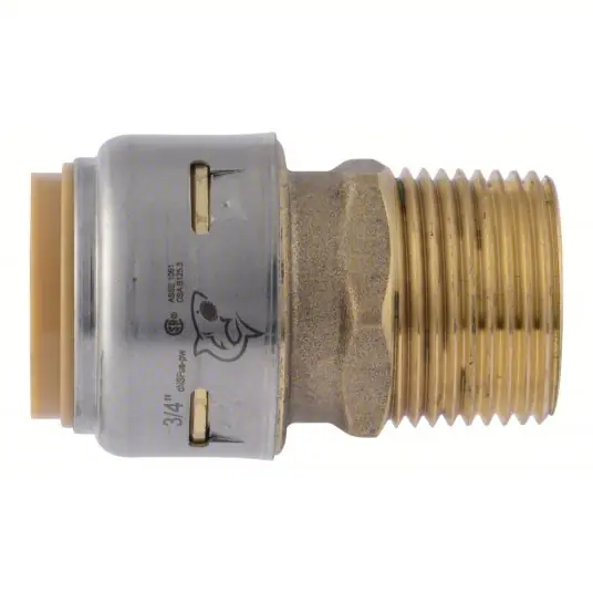 SharkBite UR134 3/4 Male Adapter Push Fit - PxMPT