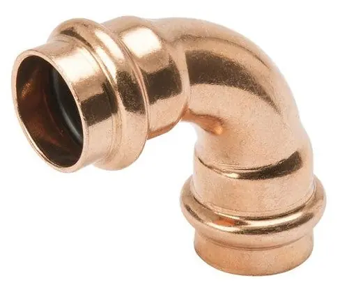 Mueller PF02055 Copper Elbow 90 Deg Long Radius, P X P, 1-1/4'' X 1-1/4''