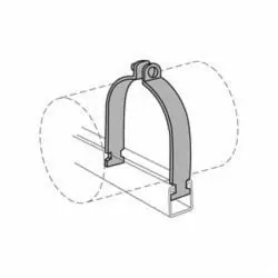 Anvil 2400326001 Ps 1100 Standard Pipe Clamp, 3/8 In Conduit, 400 Lb Load, Steel