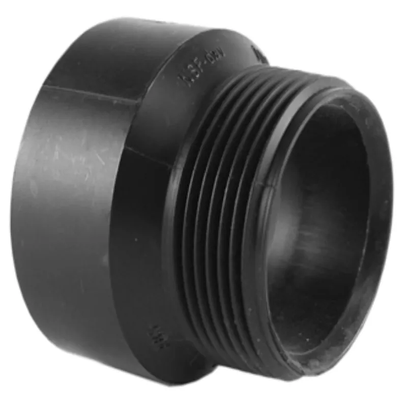Charlotte Pipe ABS00104P0600 Plastic Trap Adaptor, 1-1/2 inch x 1-1/4 inch, Hub x Slip Joint, Schedule 40