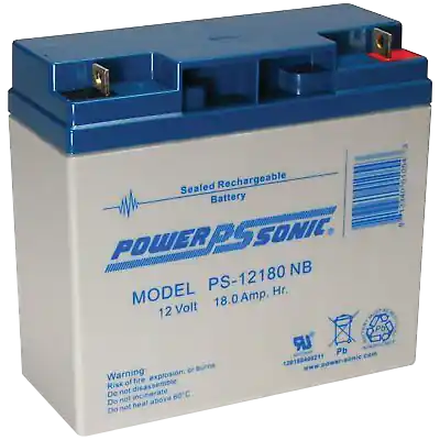 Power-Sonic PS-12180NB PWR-SONIC 12V 17.2AH BATTERY