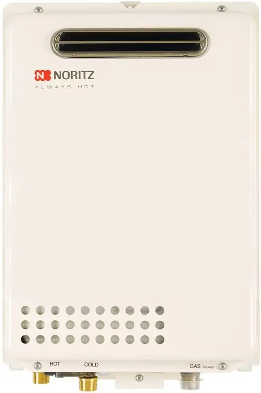 Noritz NR50ODLP Outdoor Tankless Water Heater, max. 120,000 Btuh, 5.0 Gpm - Liquid Propane