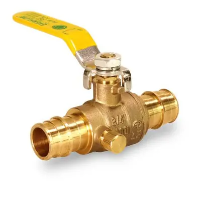 Everflow 405F034-NL 3/4 F1960 PEX Ball Valve With Drain Lead Free