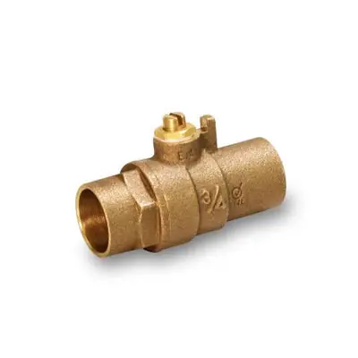 Everflow 620S001-NL 1 Ball Valve with Screwdriver Slot Lead Free