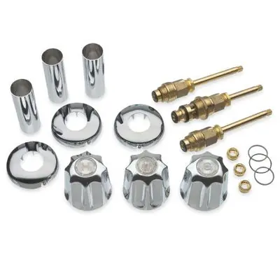Everflow 3481 CHROME PLATED PAIR GERBER TYPE CANOPY LAV & KITCHEN HANDLE