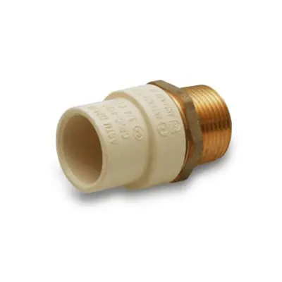 Everflow BRCPM034-NL MIPxPVC Adapter Pipe Fitting 3/4 Inch