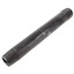 Everflow NPBL1260 1/2 x 6 Black Steel Nipple