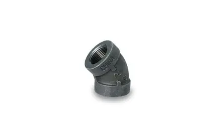 Everflow BXFL0114 Black XH Elbow 45 1-1/4