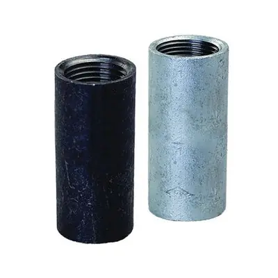 Everflow MCBS0038 3/8 Black Steel Merchant Coupling