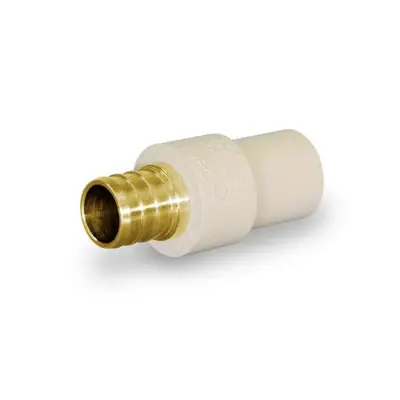 Everflow BRCPPF3401-NL 3/4 BRS F1807 PEX X 1 CPVC SOCKET ADAPTER LEAD FREE UPC APPROVED