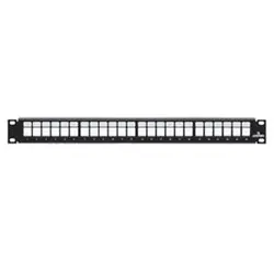 Leviton 49255-H24 QuickPort Patch Panel, 24-Port, 1U RMS