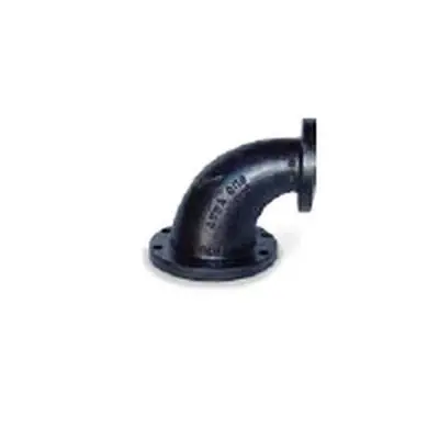 Everflow FGEL0604B Flanged Reducing Elbow 90 Degree Black
