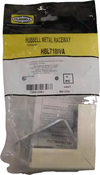 Hubbell HBL718IVA Raceway, Ext Elbow