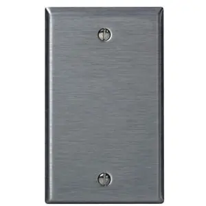 Leviton 84014-40 1-Gang No Device Blank Wall Plate Power Standard Size