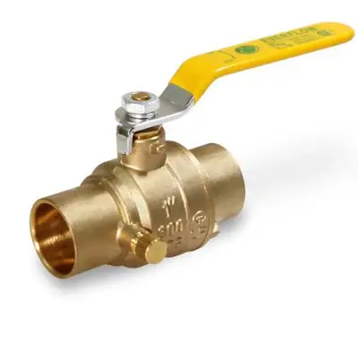 Everflow 405C001-NL 1 SWT Full Port Brass Ball Valve with Drain Lead Free