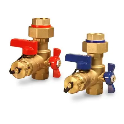 Everflow FTGV-ISO1-T-LF 1 IPS Hot & Cold Tankless Water Heater Isolation Valve Lead Free
