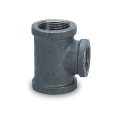 Everflow DIRT1412 1-1/4 X 1 X 1/2 Reducing Tee - 3 Size Ductile Iron