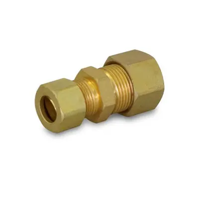 Everflow C62R-5838-NL 5/8 X 3/8 OD Compression Reducing Union Lead Free Brass Fitting