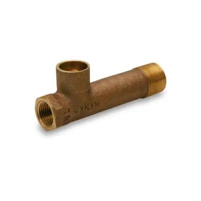 Everflow R1395-NL RAVEN R1395-NL 3/4 M Long x 1/2 F x 3/4 C E-Z Wtr Tee Lead Free RAVEN #LF34ML12F34C