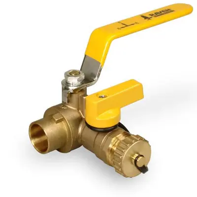 Everflow 706C034-NL 3/4 SWT X SWT Ball Valve with Hose Drain Lead Free