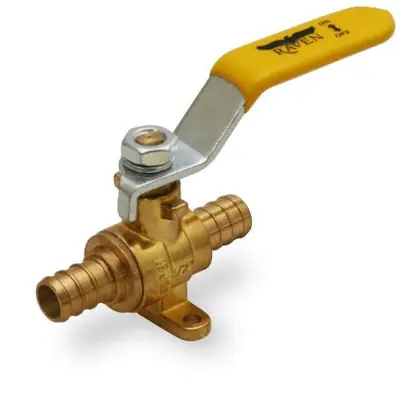 Everflow 806P012-NL 1/2 F1807 Pex Drop Ear Brass Ball Valve Lead Free