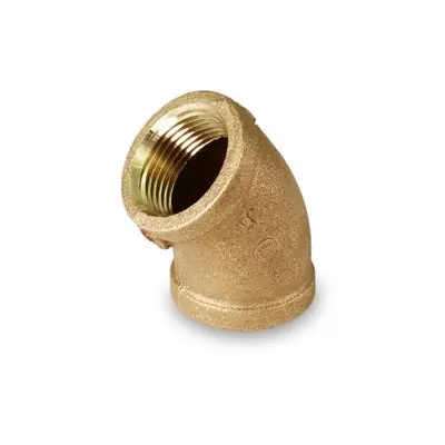 Everflow BRFL0038-NL 3/8 Elbow 45 Brass Lead Free