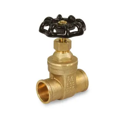 Everflow 205C003-NL 3 SWT Brass Gate Valve Lead Fee