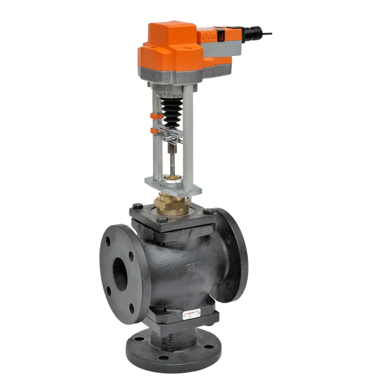 Belimo G780+EVX24-SR Globe Valve 3 Way 85 Cv w/ Non-Spring 24V Modulating