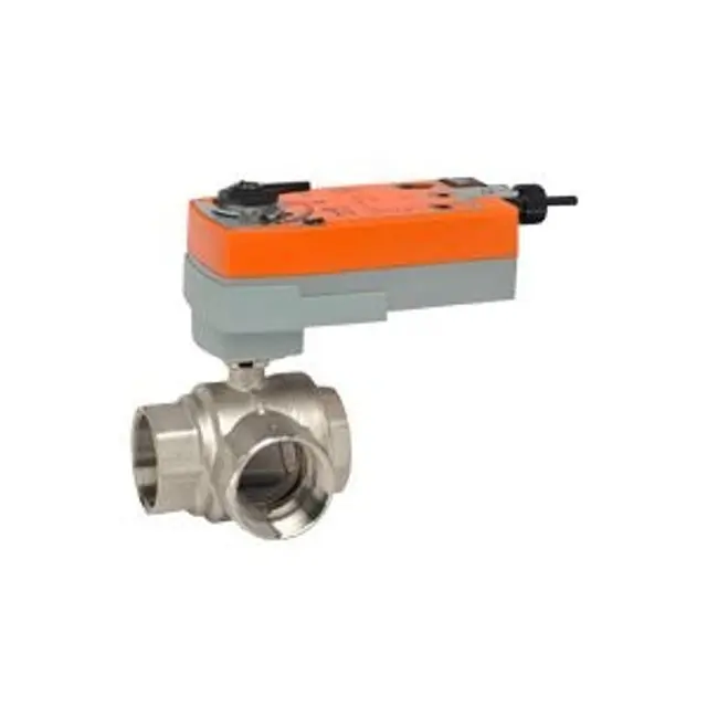 Belimo B330+AFRB24-S CCV Assembly 3 Way 1-1/4 in NPT 19 Cv
