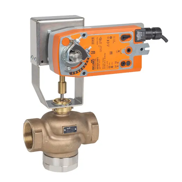 Belimo G325B-L+NFBUP-X1 Globe Valve 1 3 Way 14 Cv w/ Spring Return 24 -240V On/Off