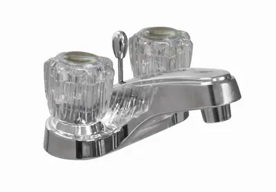 Everflow BAR-B13C Arlington Two Handle Lav Faucet Acrylic Handle With Drain Chrome