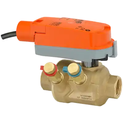 Belimo Z2075QPT-G+CQXUP-3 ZoneTight (PIQCV), 3/4, 2-way, 9 Configurable Valve Actuator, Non fail-safe, AC 100-240 V, On/Off, Floating point