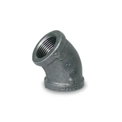 Everflow BMFF0500 Black Elbow 45
