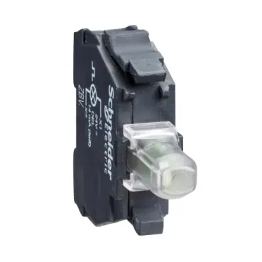 Schneider Electric ZBVM6 Light Block for Head 22mm, Harmony XB4, blue, integral LED, 230...240V AC
