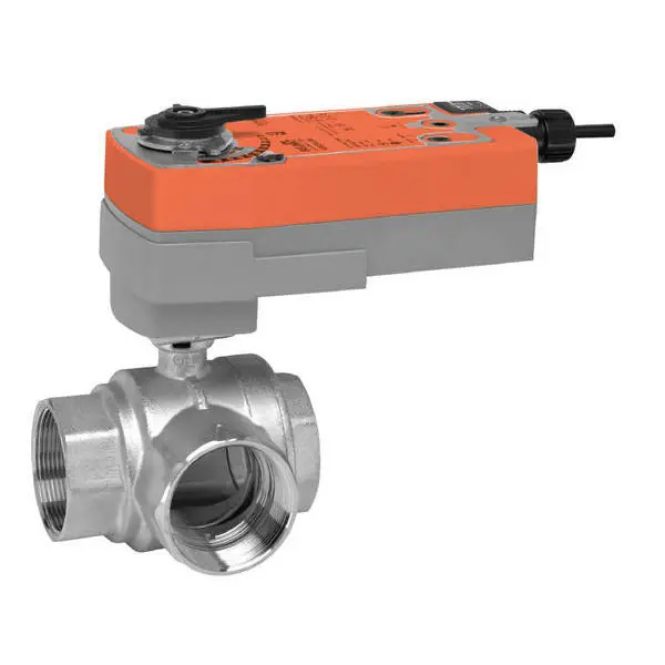 Belimo B329+AFRX24-MFT-S CCV 1.25 3 Way 10 Cv w/ Spg Rtn 24V MFT SW