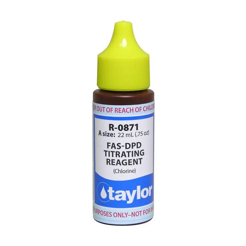 TAYLOR R-0871-A Chlorine FAS-DPD Titrating 3/4 Oz