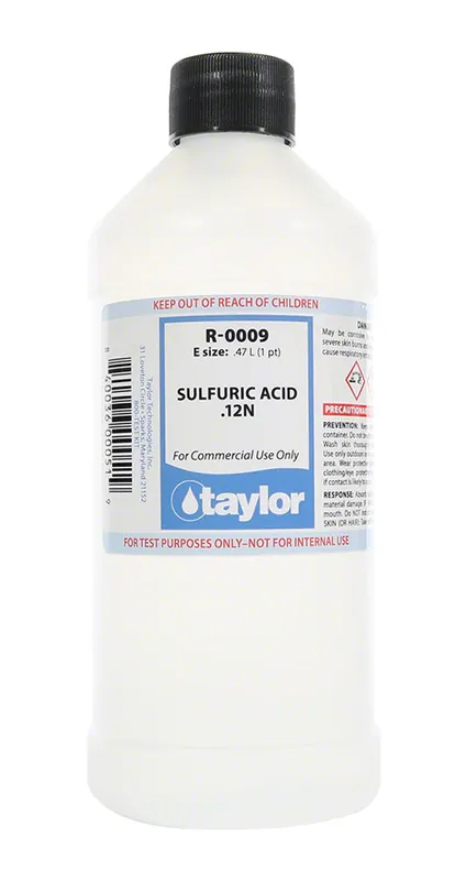 TAYLOR R-0009-E SULFURIC ACID .12N 16 OZ