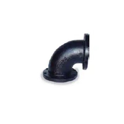 Everflow FGEL03B 3 125 Class Flanged 90 Degree Elbow Black