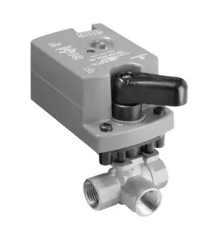 Johnson Controls VG1845CP+9T4IGA Ball Valve Assembly 3 Way 1 in.