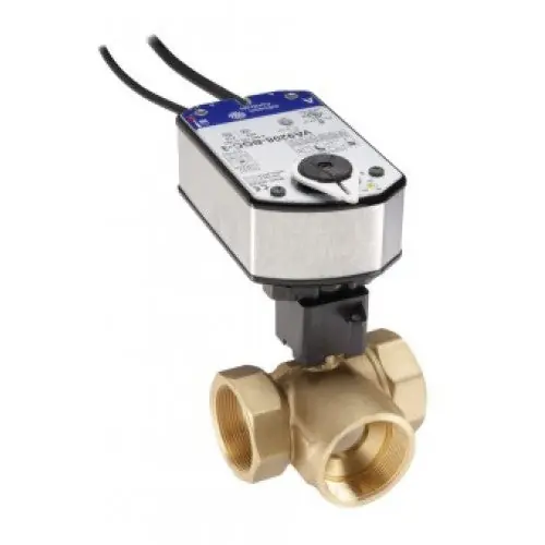 Johnson Controls VG1845ERH958GGC Ball Valve Assembly, 3 Way, 1-1/2 in