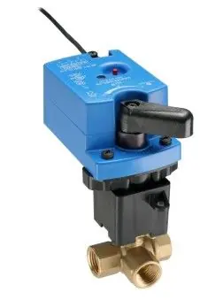 Johnson Controls VG1845CPH9A4IGA Ball Valve Assembly, 3 Way, 1 in.