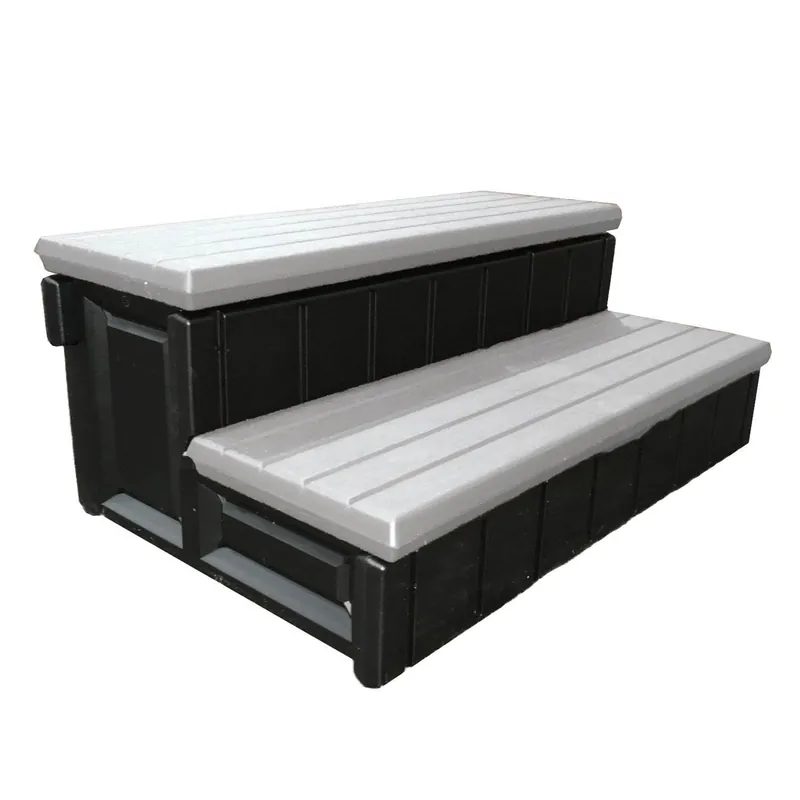 Confer Plastics LASS36-SC-G SPA STEP W/STORAGE GRAY
