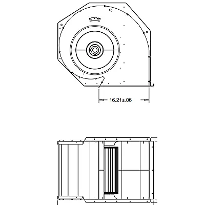 Trane HUS04190 Blower Housing with Wheel