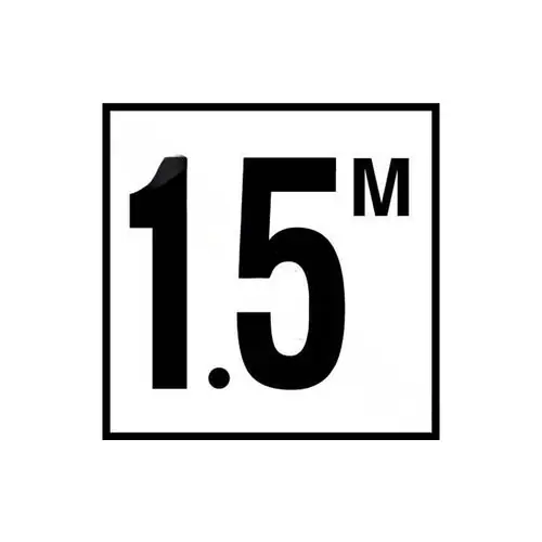 INLAYS C612715 C612715 D/M 6x6 Smooth 1.5M Blk/Wht