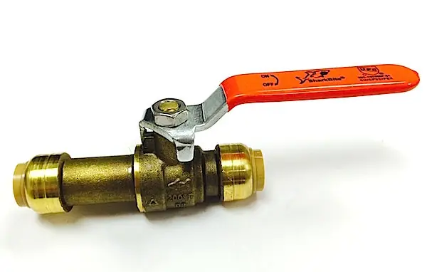 CASH ACME 24735LF 1/2 Lead Free Ball Valve Push-Fit x Slip