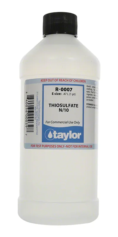 Taylor R-0007-E Thiosulfate #7 N/10 16 Oz
