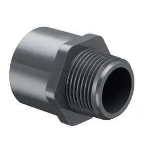 Spears 836-213 1-1/2X2 PVC Red Male Adapt MPTXSOC SCH80